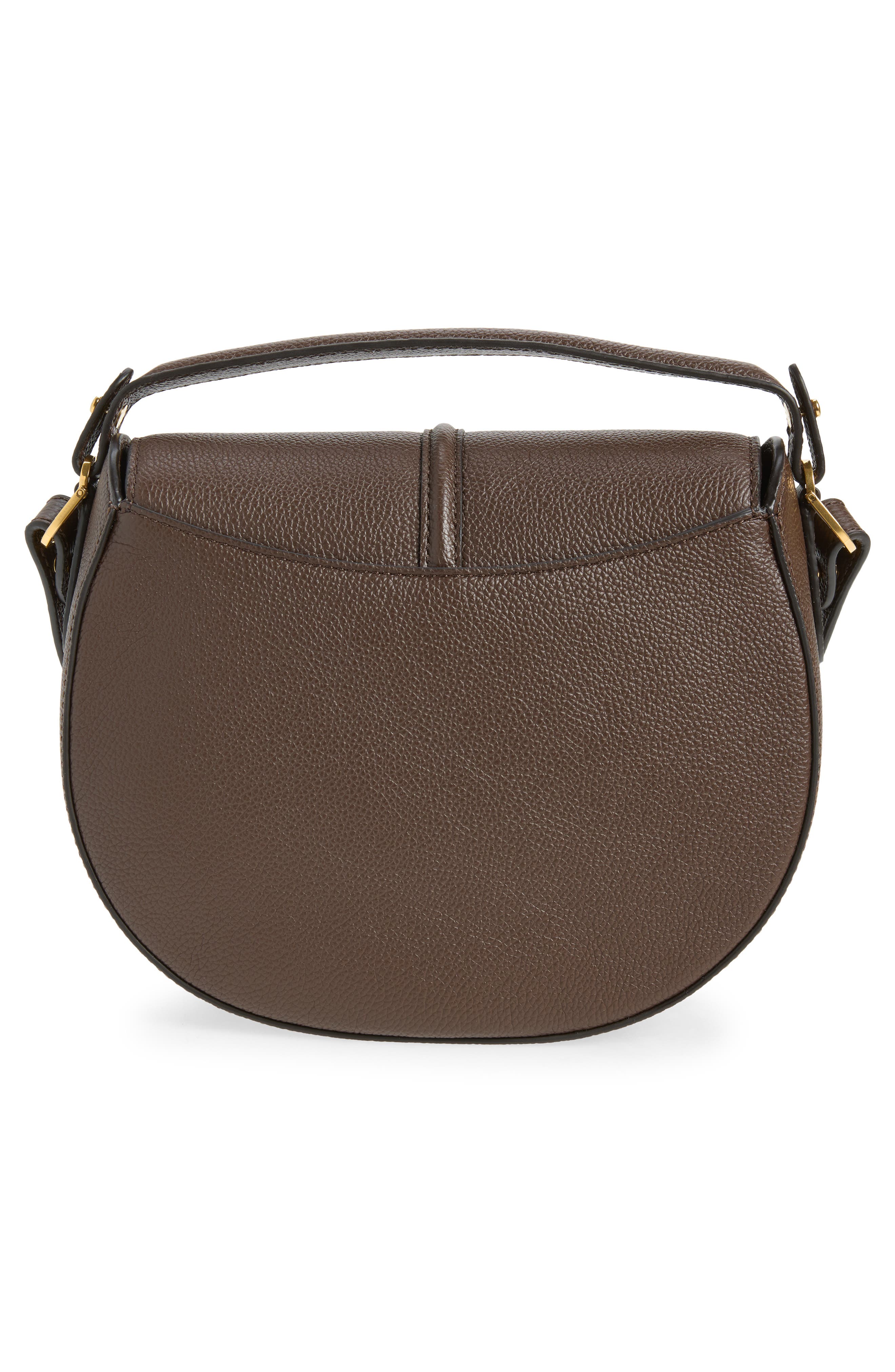 Siena Leather Saddle Crossbody Bag, Alternate, color, MOCHA