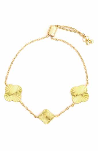 Panacea Clover Station Chain Bracelet