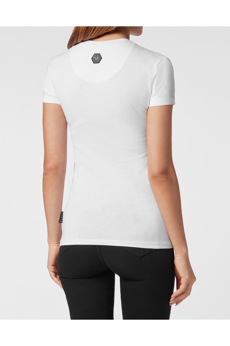 T-Shirt Slim Fit Women, Alternate, color, white