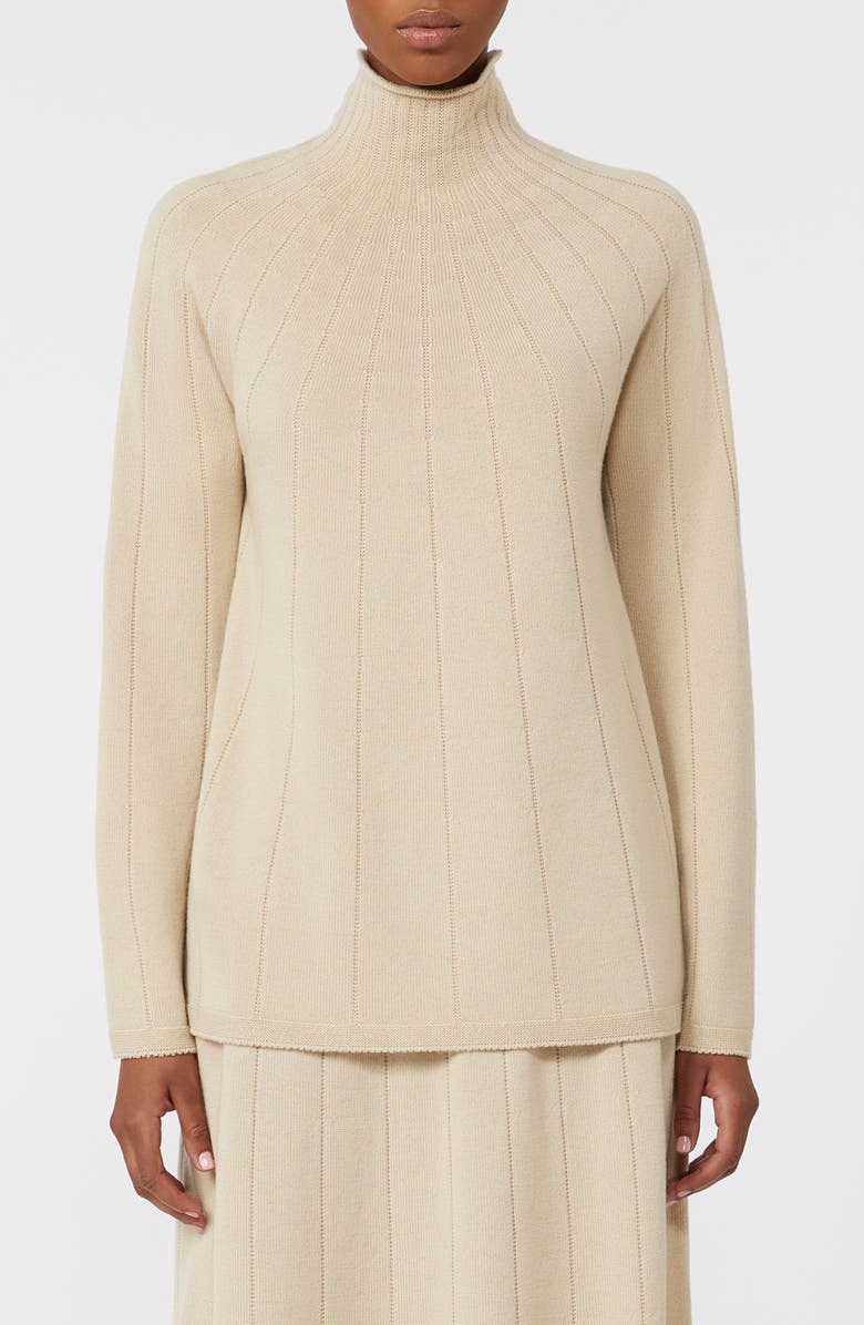 MM by Max Mara Grolla Wool Sweater, Main, color, Albino