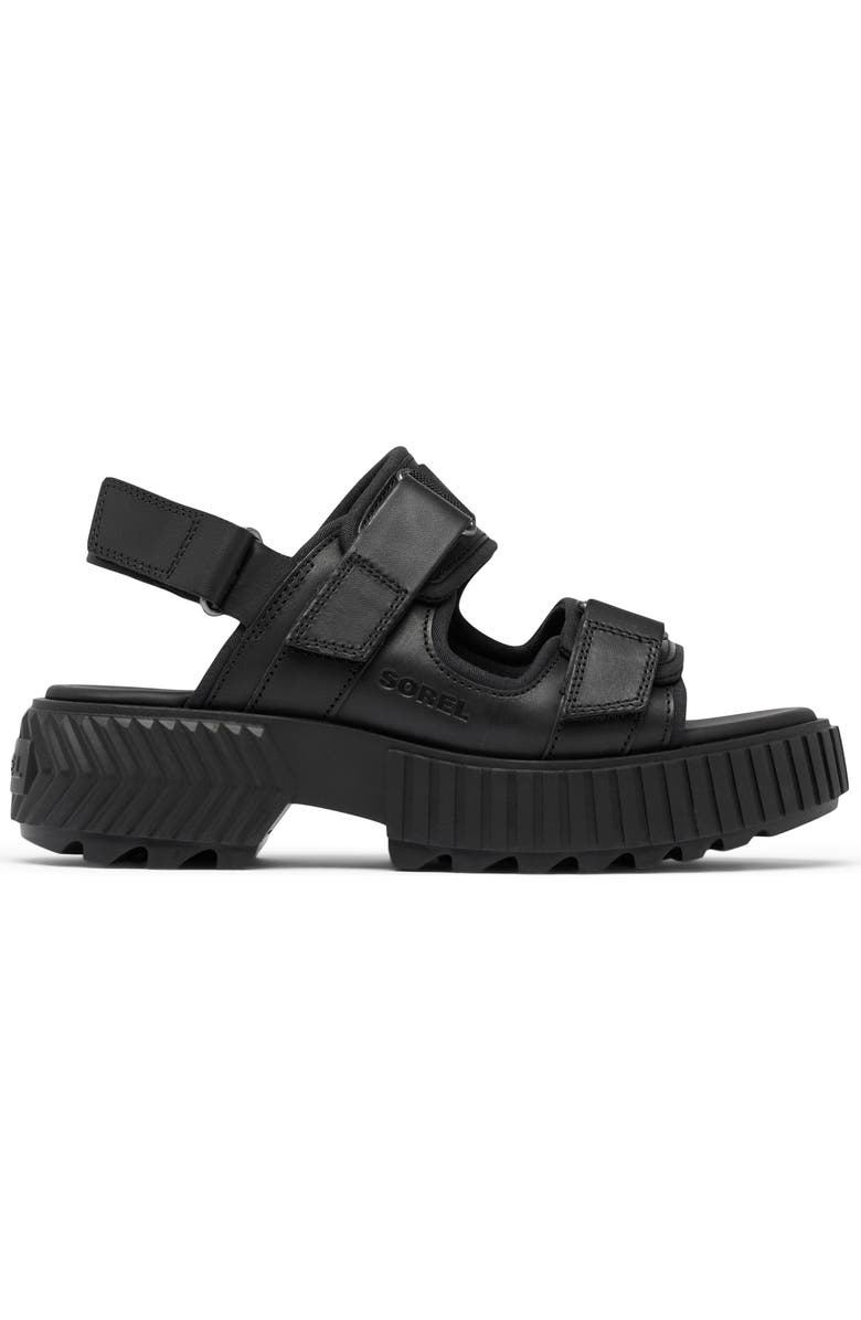 SOREL ONA AVE Multistrap Mid Sandal, Alternate, color, Black/ Black