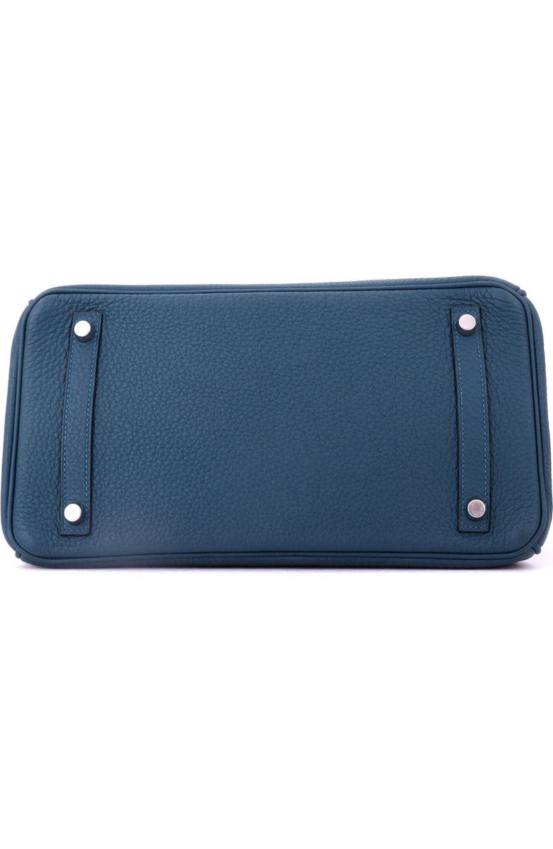 Pre-Owned Hermes Birkin Handbag Blue Togo with Palladium Hardware 30, Alternate, color, Colvert