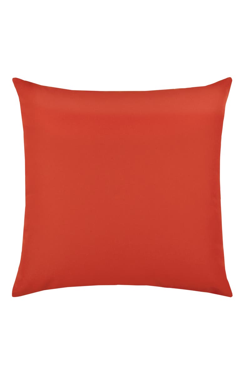 Elaine Smith Tropical Bee Jacquard Chenille accented Indoor & Outdoor Woven Accent Pillow, Alternate, color, Red