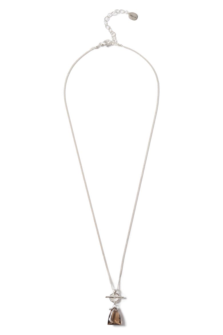 Summit Quartz Pendant Necklace, Main, color, SMOKEY QUARTZ