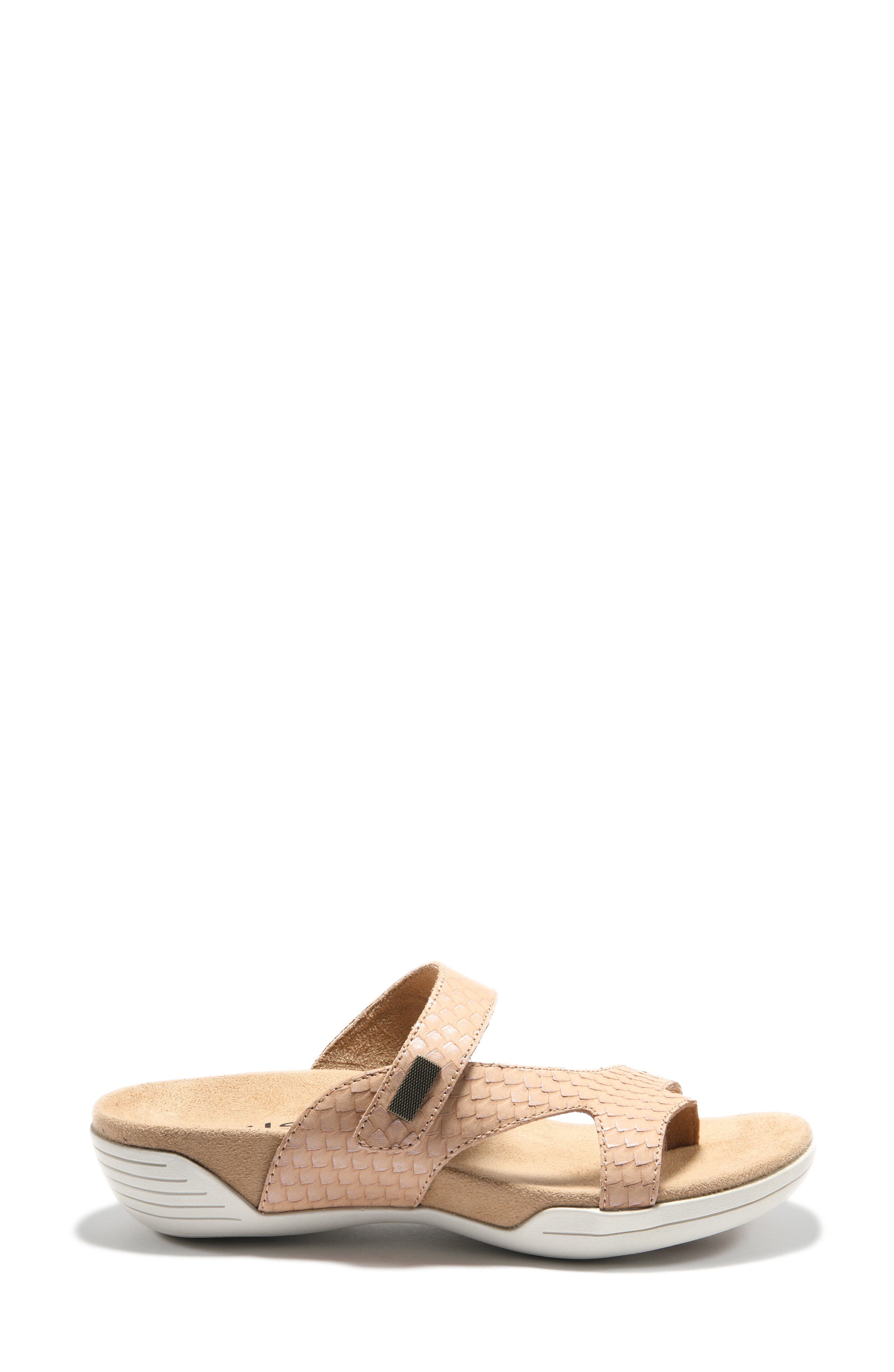 Hälsa Footwear Hälsa Darline Asymmetrical Slide Sandal, Main, color, Taupe Leather
