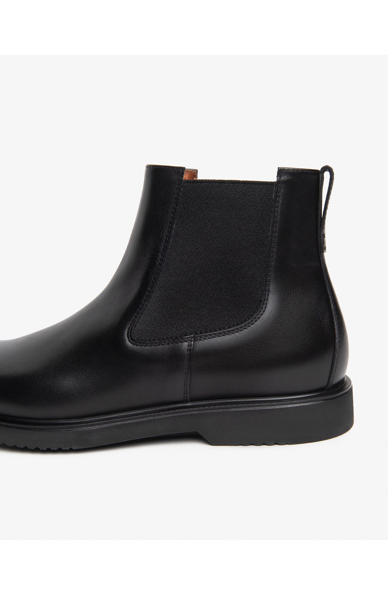 Leather Chelsea Boot, Alternate, color, BLACK