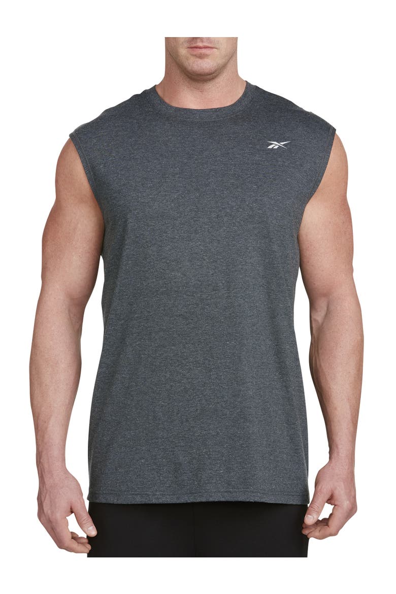 Performance Jersey Tech Muscle Tee, Main, color, GRANITE