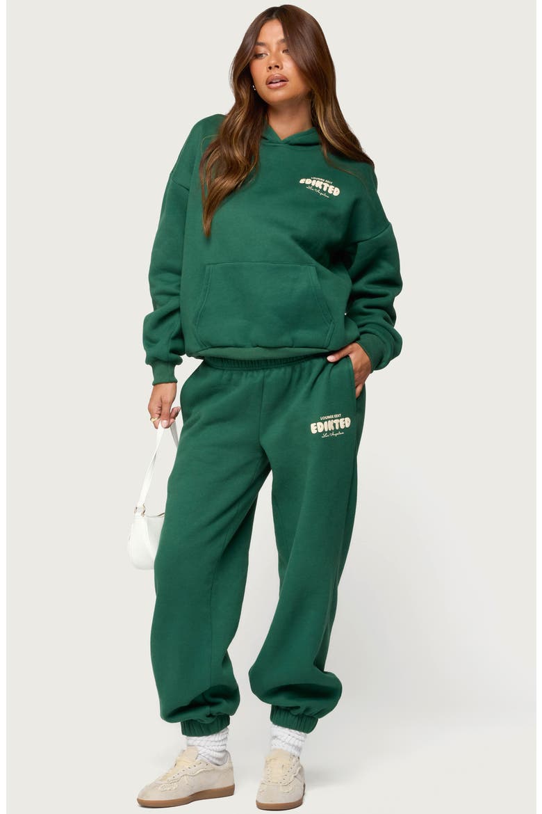 Lounge Edit Sweatpants, Alternate, color, GREEN