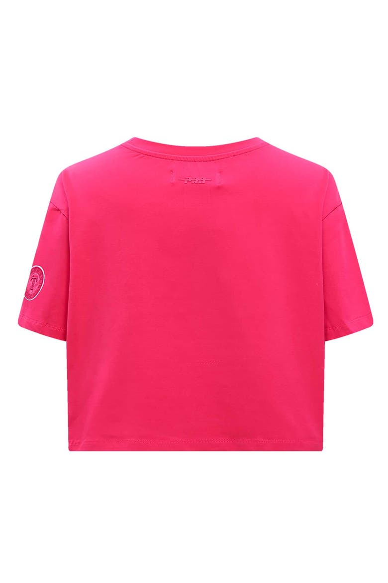 Women's Pro Standard Pink Texas Rangers Triple Pink Boxy Cropped T-Shirt, Alternate, color, Pink