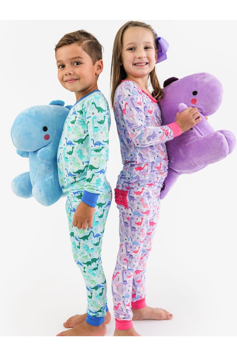 Gender Inclusive SoftSnooze Toddler Long Sleeve Pajama Set, Alternate, color, Snuggle-Saurus