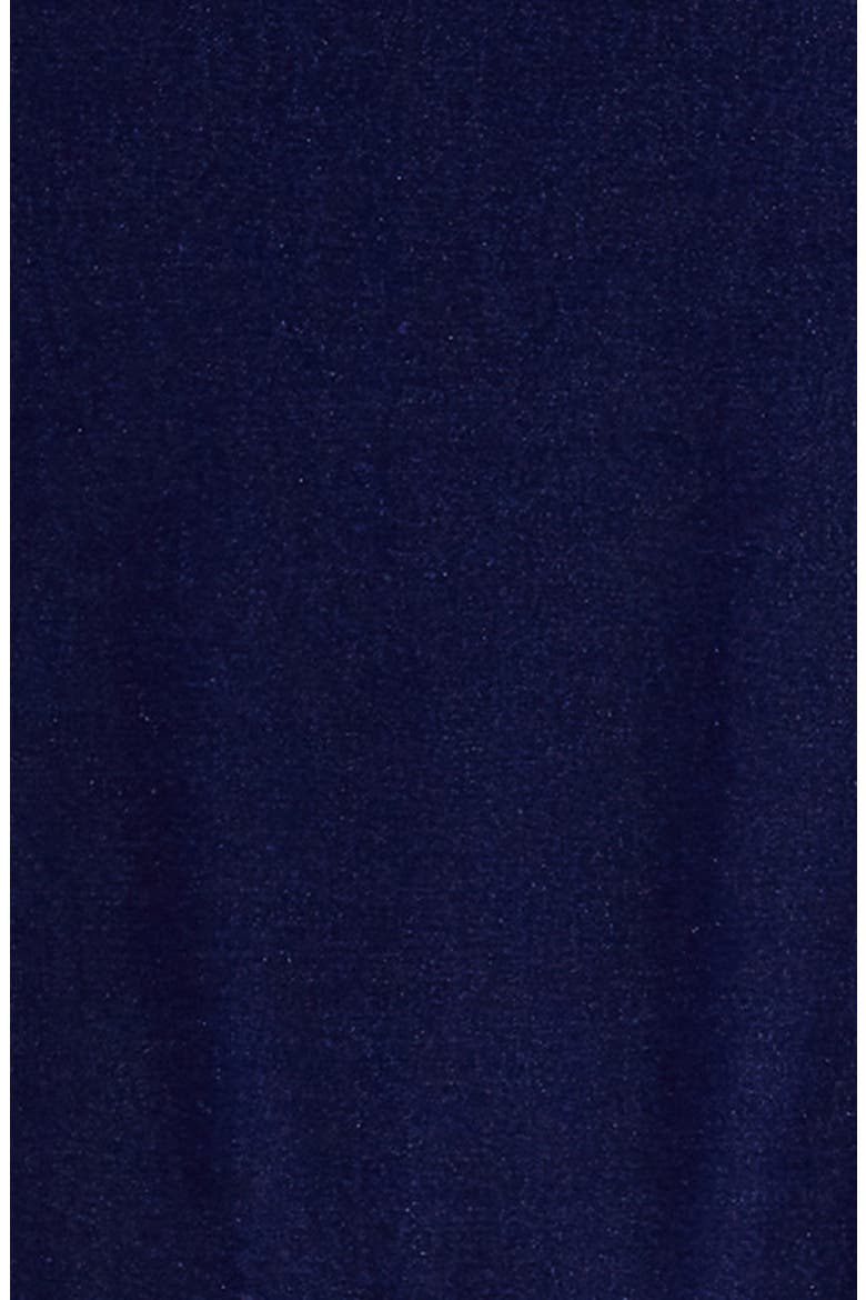Kids' Long Sleeve Velvet Dress, Alternate, color, BLUE