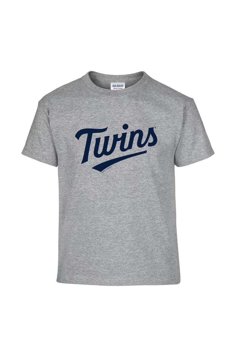 SOFT AS A GRAPE Youth Soft as a Grape  Navy/Gray Minnesota Twins Two-Pack T-Shirt Set, Alternate, color, 