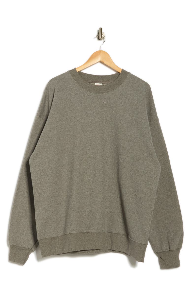 Hanes Ultimate Crewneck Sweatshirt, Main, color, Oxford Gray