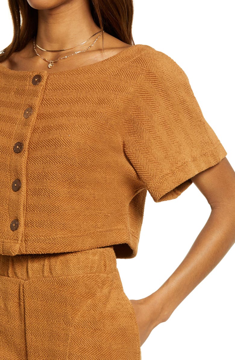 Free People free-est Free People Changing Tides Cotton Crop Top & Pants, Alternate, color, 