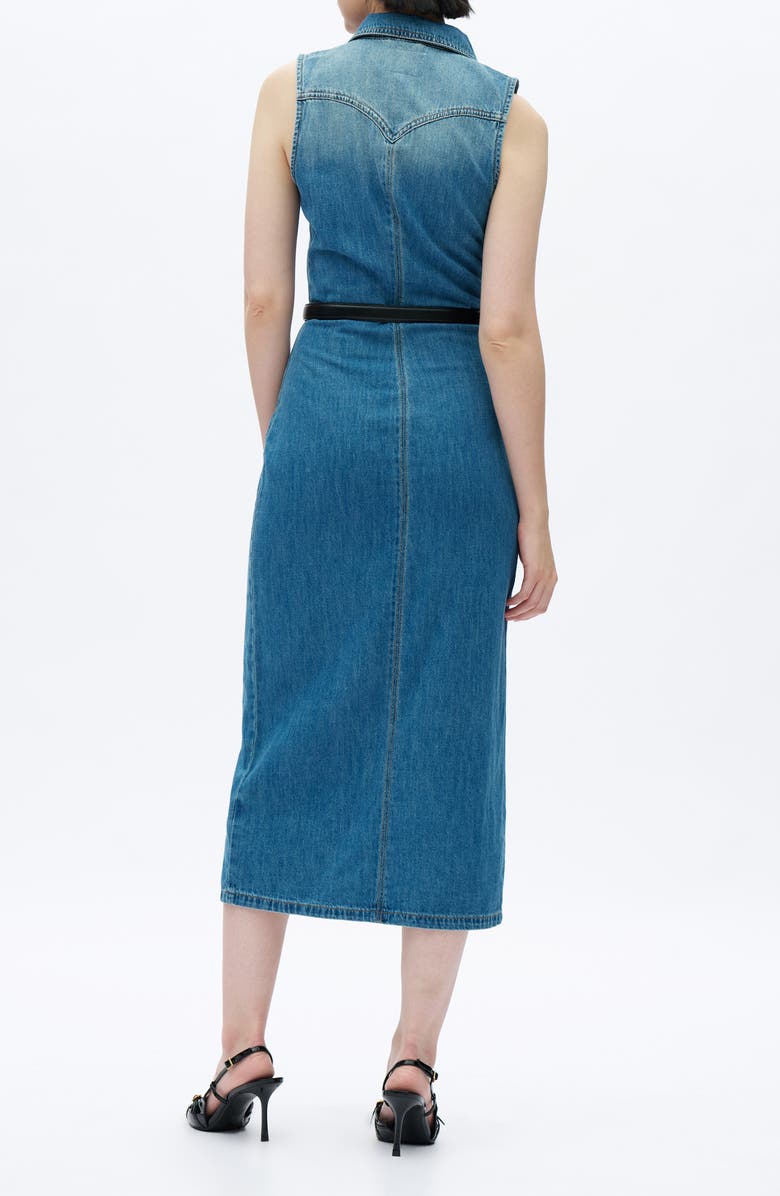 Bayeas Sleeveless Denim Maxi Dress, Alternate, color,