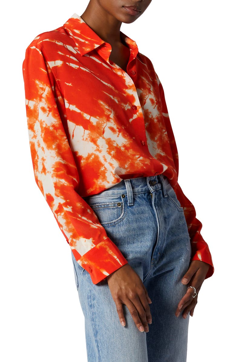 Equipment Essential Tie Dye Silk Shirt, Alternate, color,