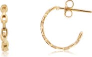 The Lovery Fine Jewelry Oval Link Hoop Earrings