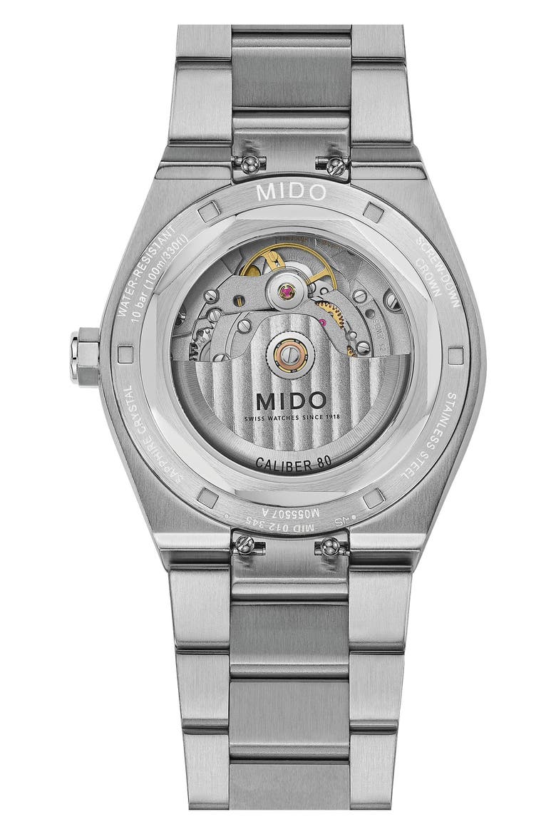 Multifort 8 One Crown Automatic Bracelet Watch, 40mm, Alternate, color, TURQUOISE