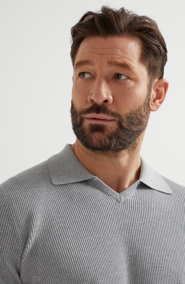 Brunello Cucinelli Polo-style sweater, Alternate, color, 