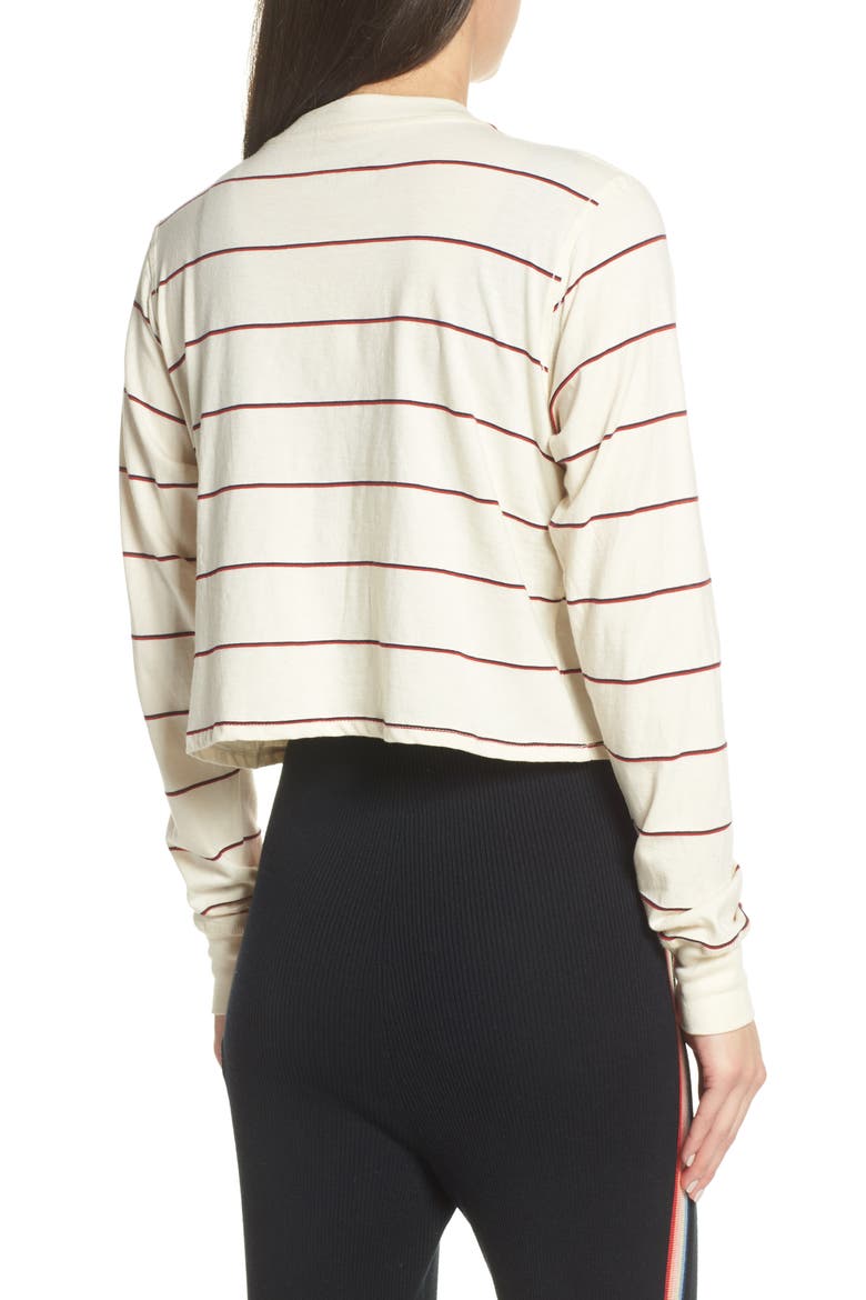 Heart Fiona Tee, Alternate, color, TULIP/ NAVY STRIPE