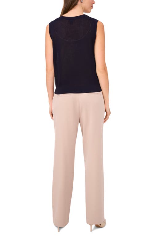 HALOGENR HALOGEN(R) SLEEVELESS BUTTON-UP SWEATER 