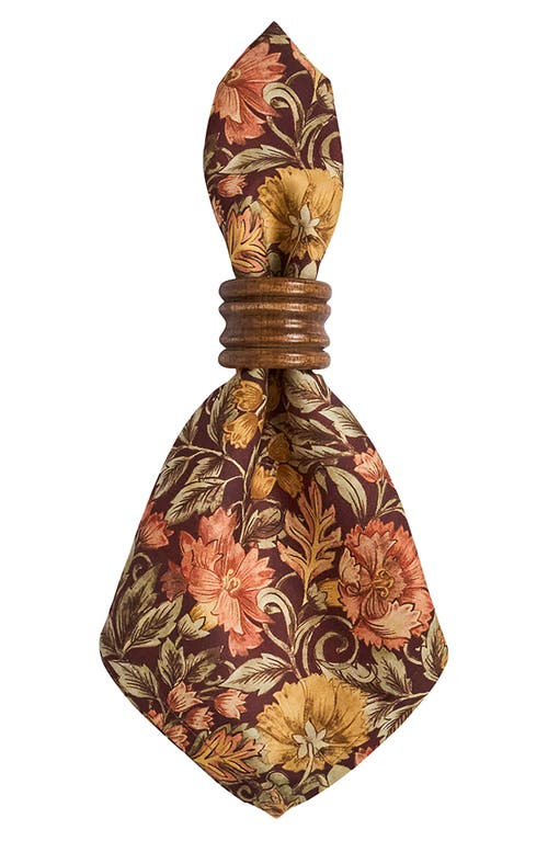 Juliska Willa Set Of 4 Napkins In Brown
