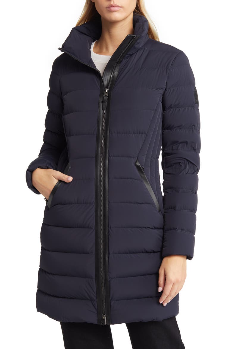 Farren Water Repellent Down Coat, Alternate, color, NAVY
