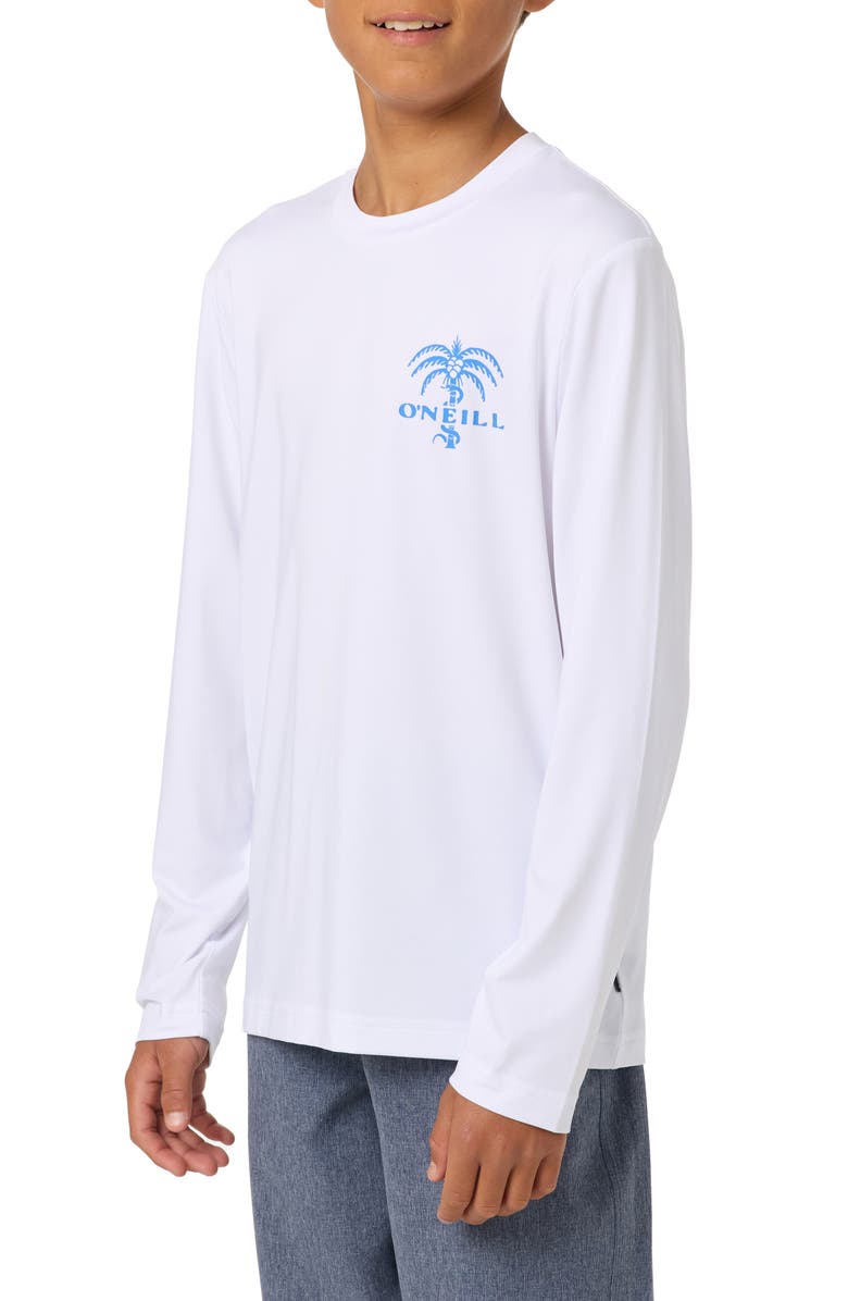 O'Neill Kids' Surf Supply Long Sleeve Rashguard, Alternate, color, White