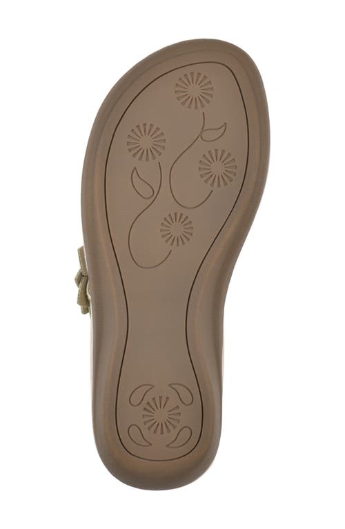 Cliffs By White Mountain Content Wedge Sandal In Light Gold Metallic Smooth