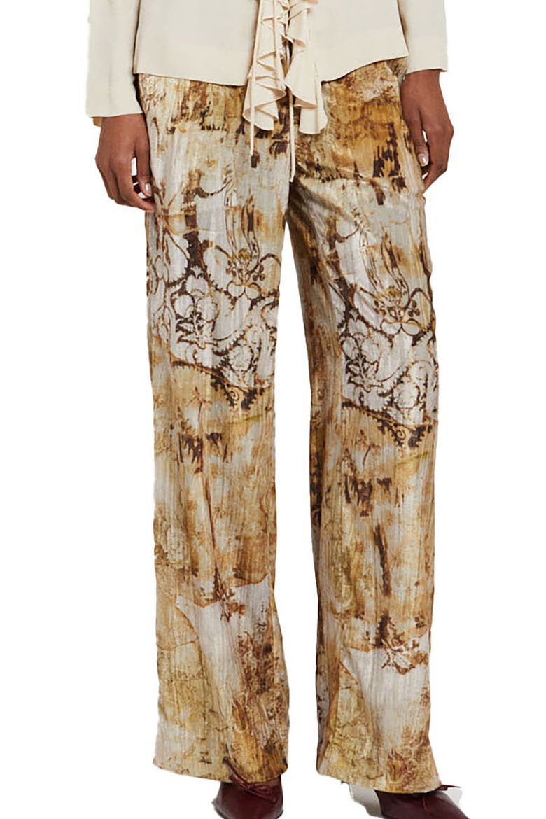 Wide-Leg Pants, Main, color, Beige
