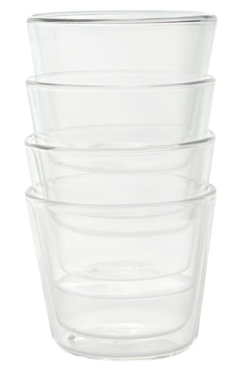 Cloudnola Rocks Set Of 4 Glasses In Transparent