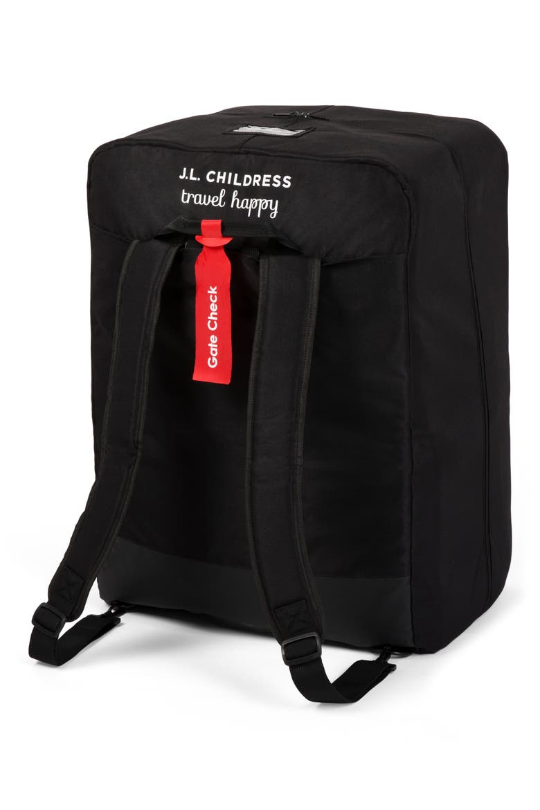 Elite Padded Travel Bag for Infant Car Seat & Stroller Combo, Alternate, color, BLACK