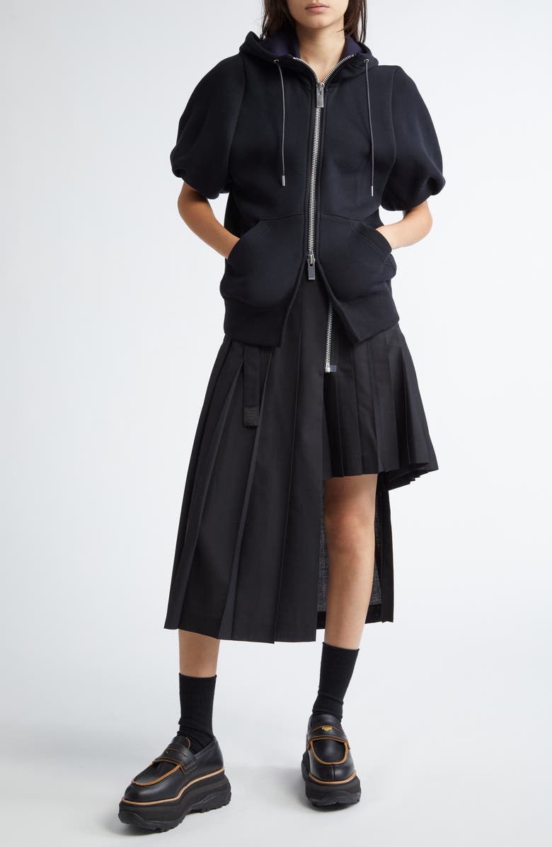 Sacai Puff Sleeve Zip Hoodie | Nordstrom