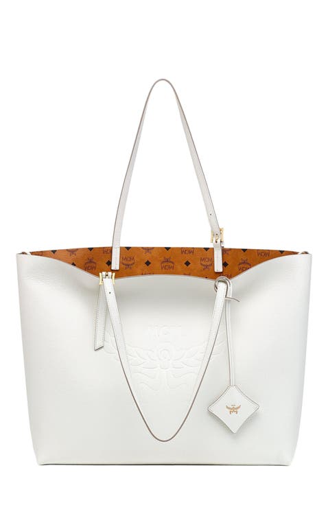 Himmel Shopper in Embossed Logo Leather