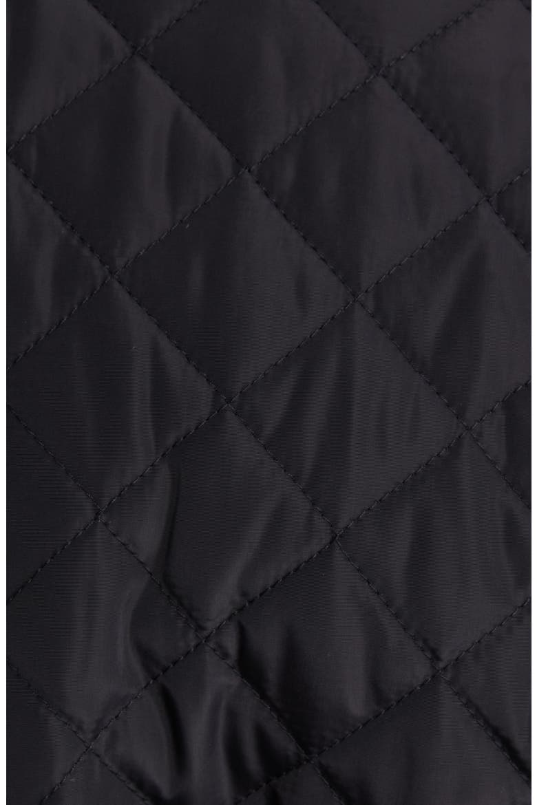 Belted Recycled Polyester Jacket, Alternate, color, BLACK