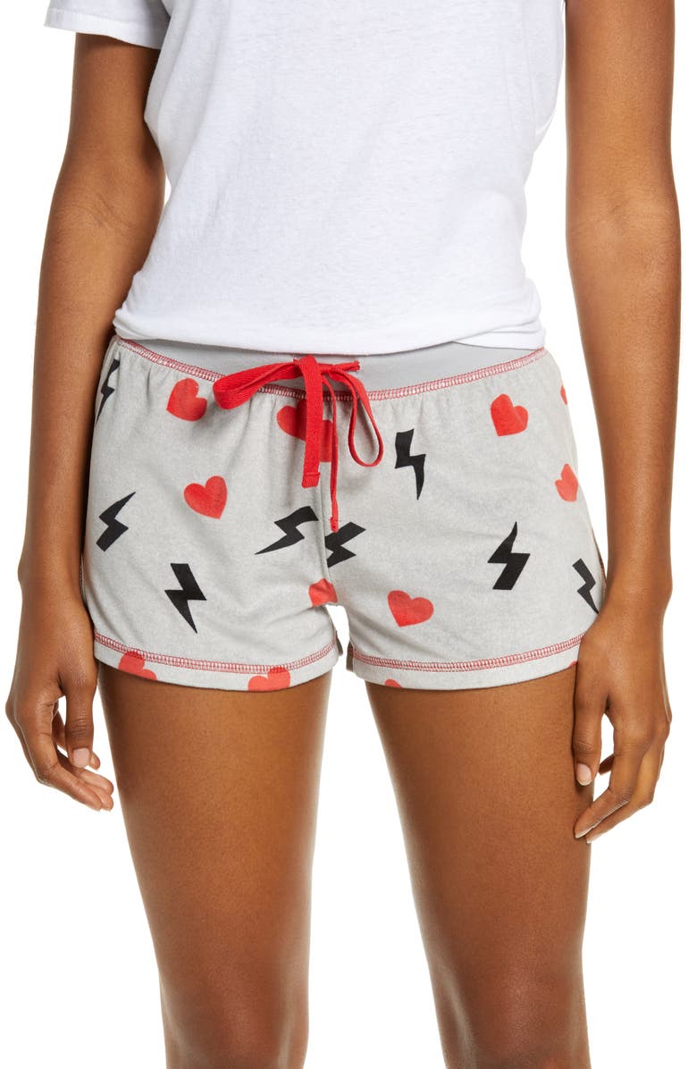 PJ Salvage Silky Velour Jam Lounge Shorts, Main, color, 