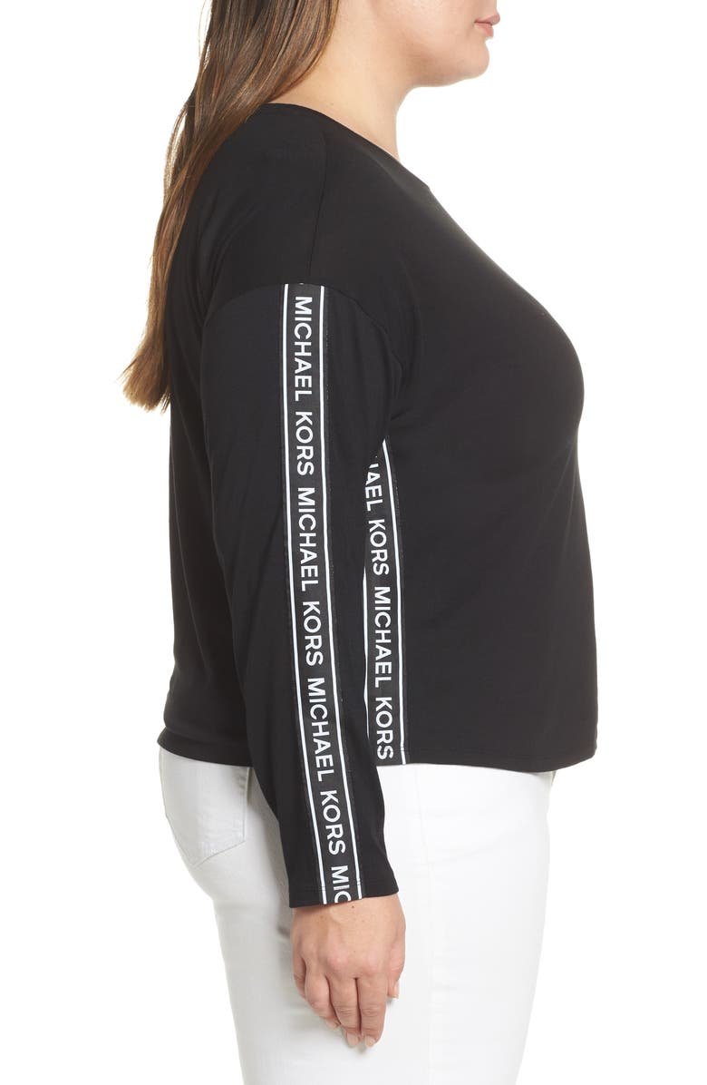 MICHAEL Michael Kors Logo Tape Top, Alternate, color,