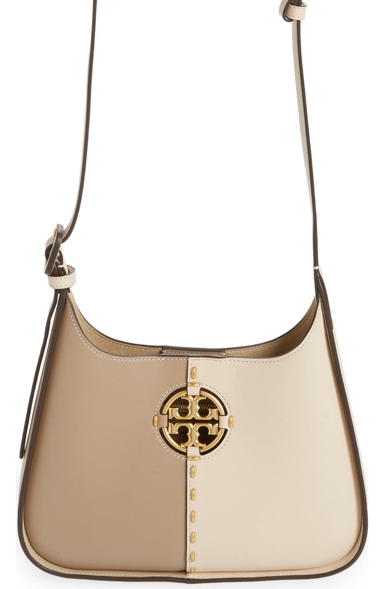 Tory Burch Miller Colorblock Small Leather Crossbody Bag, Main, color,