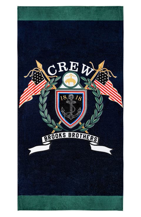 Logo Crest Cotton Beach Towel