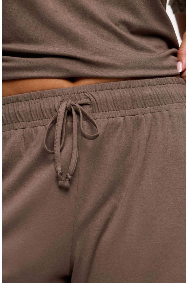 Pajama Short Set, Alternate, color, MOCHA