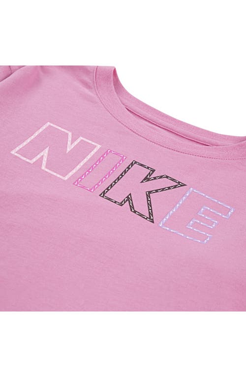 Nike Kids' Femme Pop Pullover Sweater & Flare Pants Set In Black