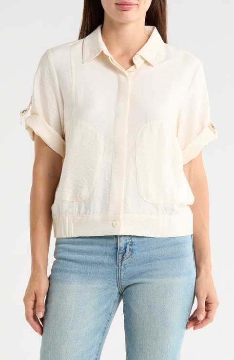 Short Sleeve Roll Tab Jacket