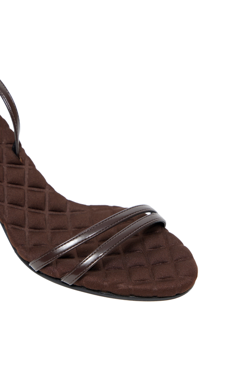 Aera Laura Brushed Effect High Heel In Brown