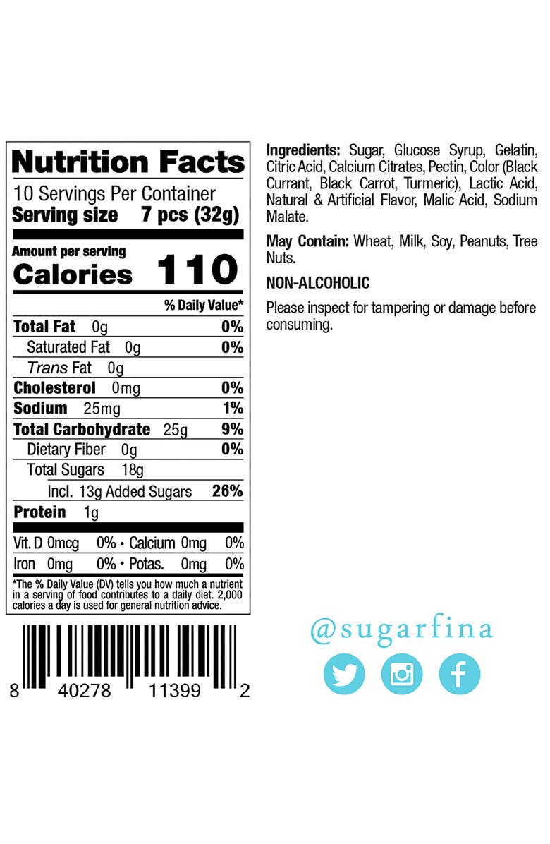 sugarfina Peach Bellini Candy Cube, Alternate, color, Peach Bellini