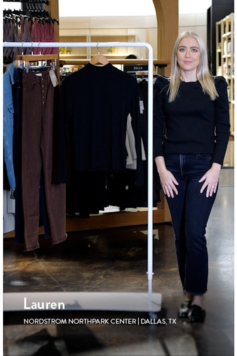 Drapey Rib Mockneck Top video