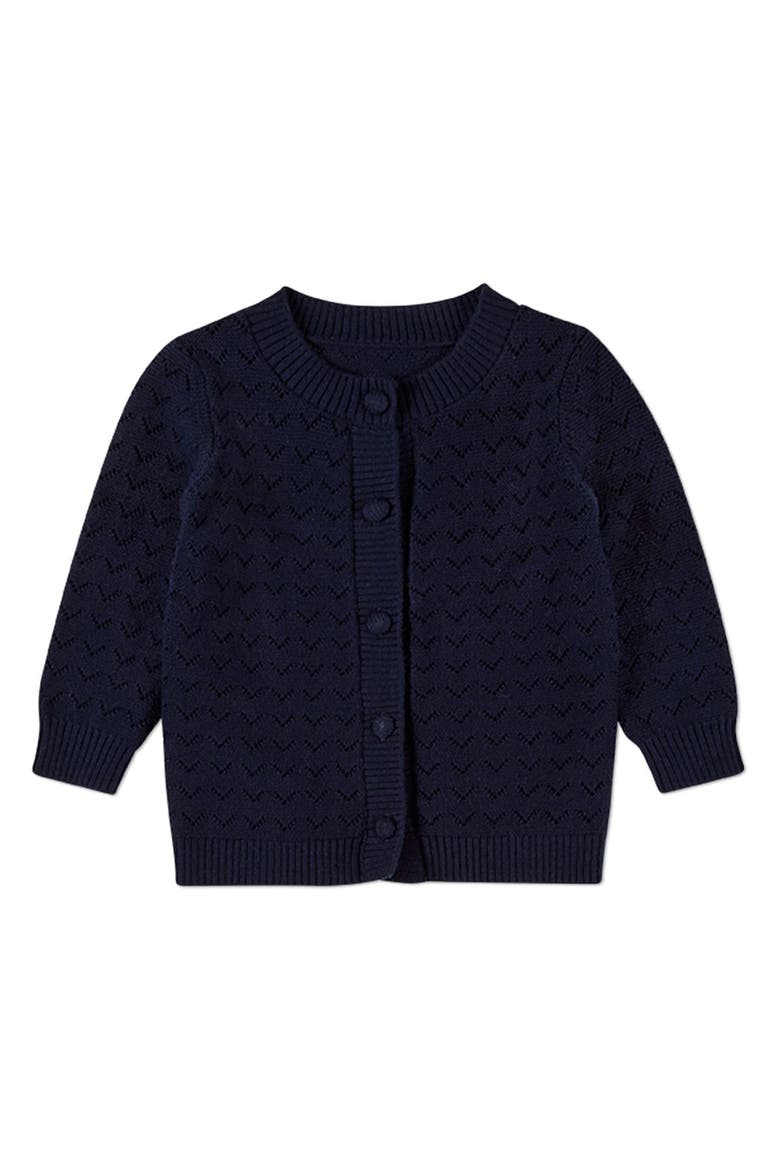 2 Piece Chevron Knit Cardigan Set, Alternate, color, Navy