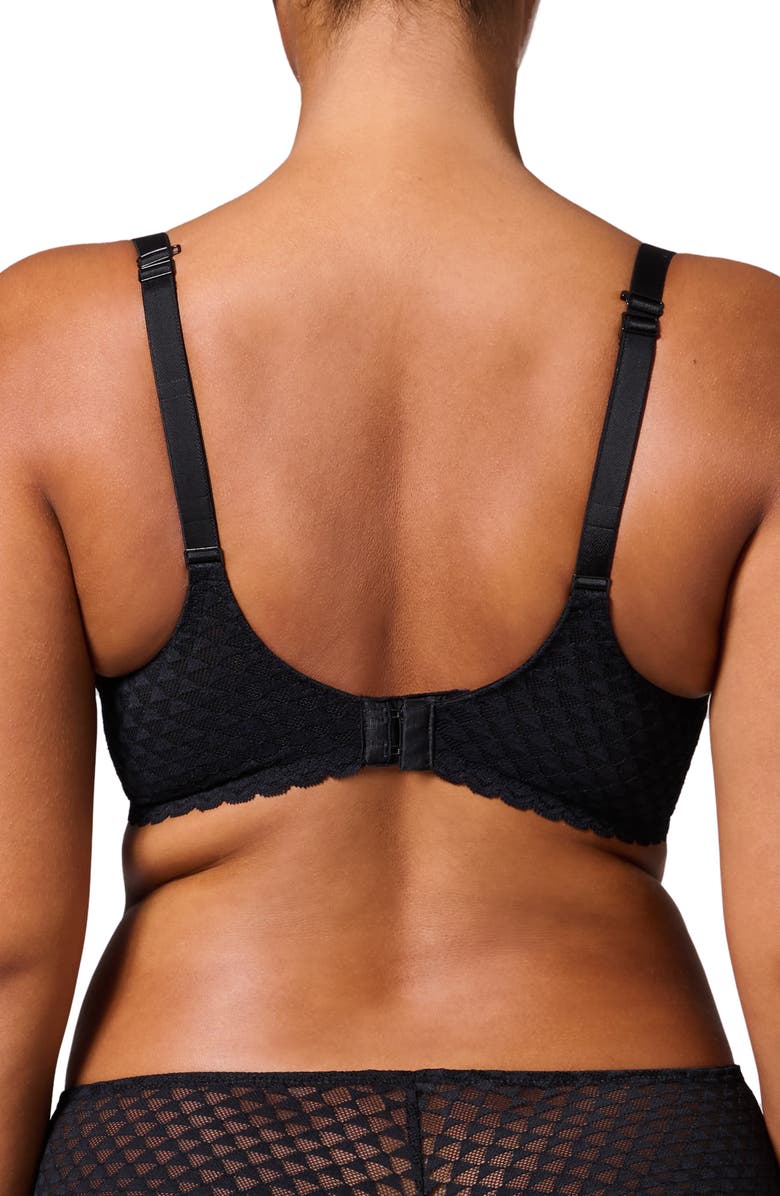 Simone Perele Subtile 3D Underwire Plunge Bra, Alternate, color, Black