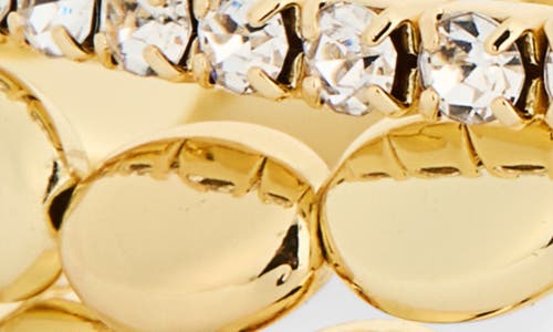 Nordstrom Rack Set Of 3 Demi Fine Stretch Bracelets In Gold