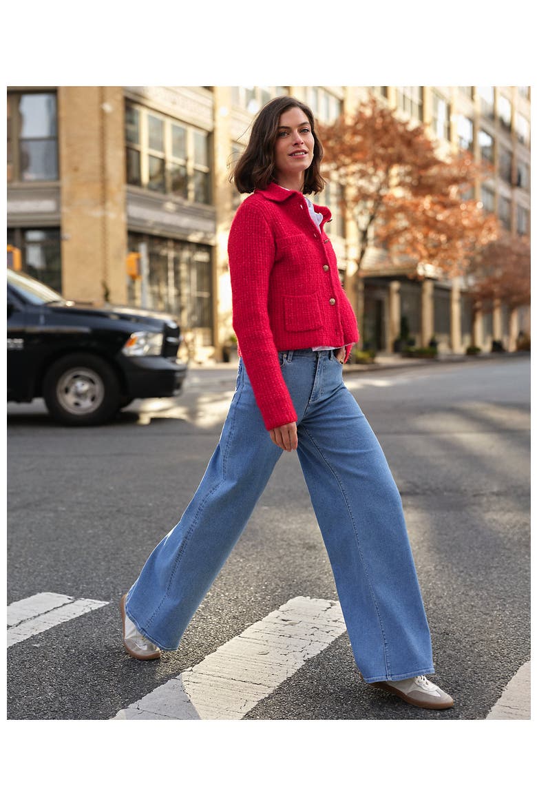 Recover Denim High Rise Extra Wide Leg Jeans, Alternate, color, Hutton Blue Wash