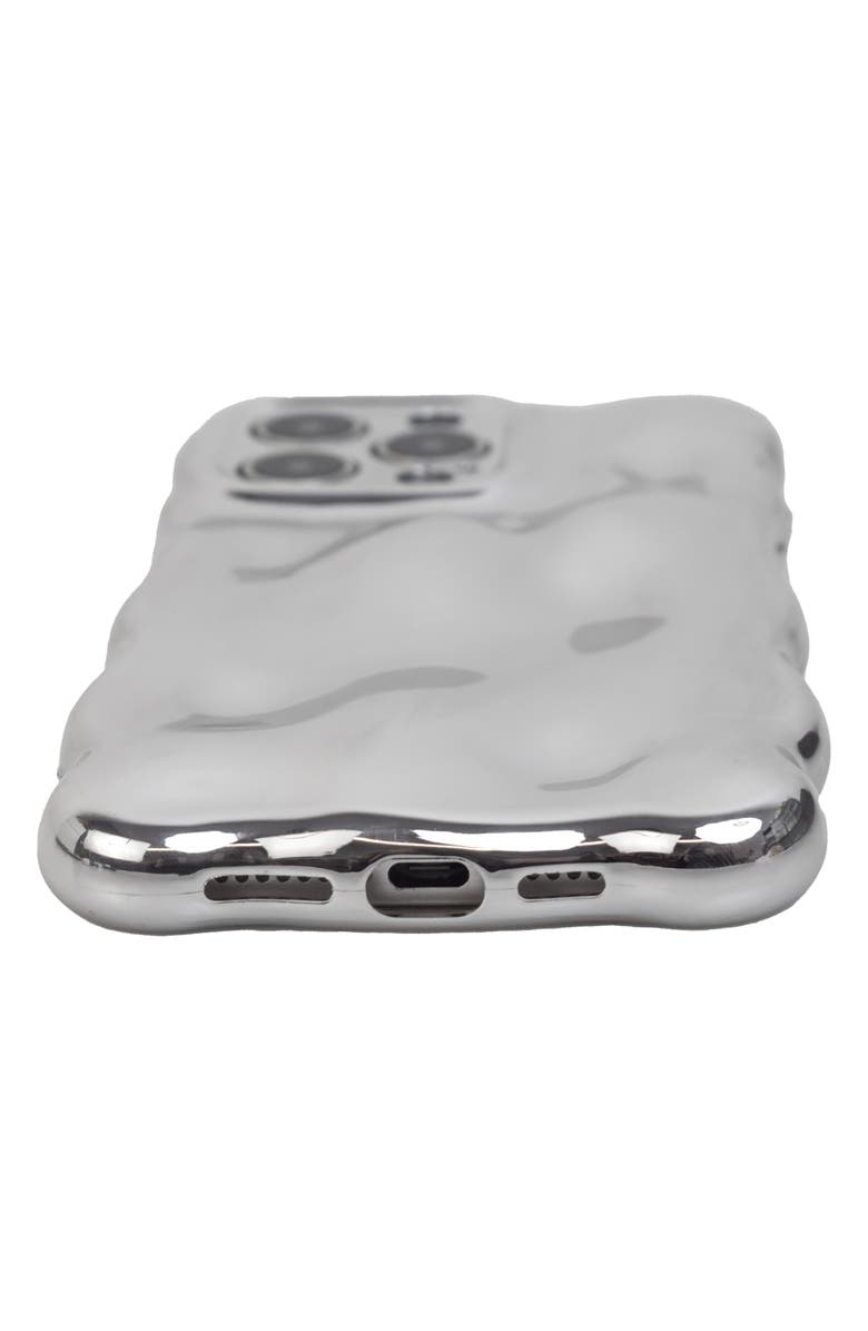 Auramma Chrome Bubbles iPhone 14 Pro Max Case, Alternate, color, Silver
